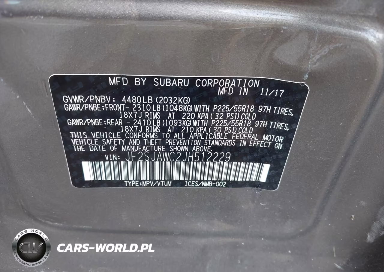 2018 Subaru Forester 2.5I Touring VIN:JF2SJAWC2JH512229 - 9