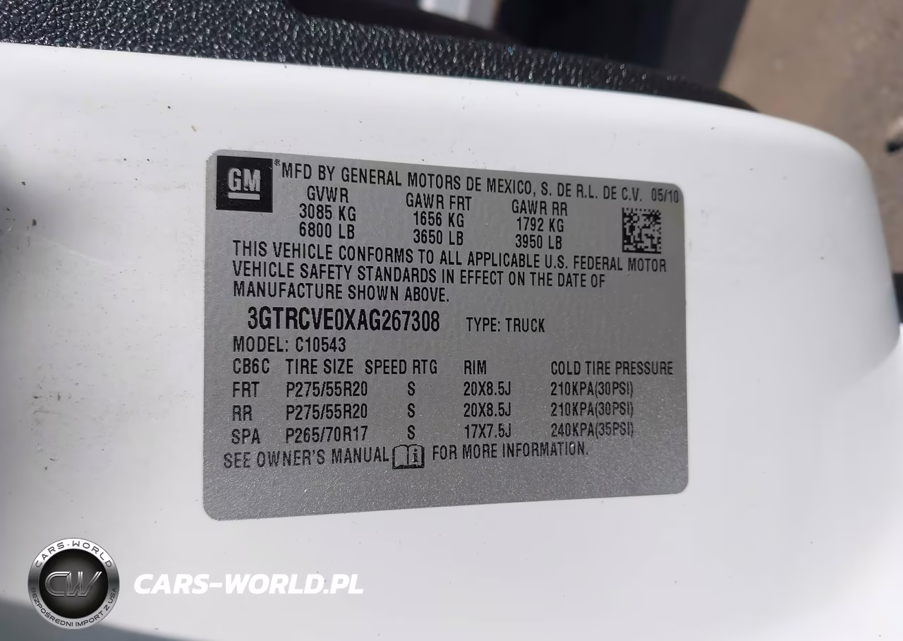 2010 GMC Sierra 1500 Sle VIN:3GTRCVE0XAG267308 - 9
