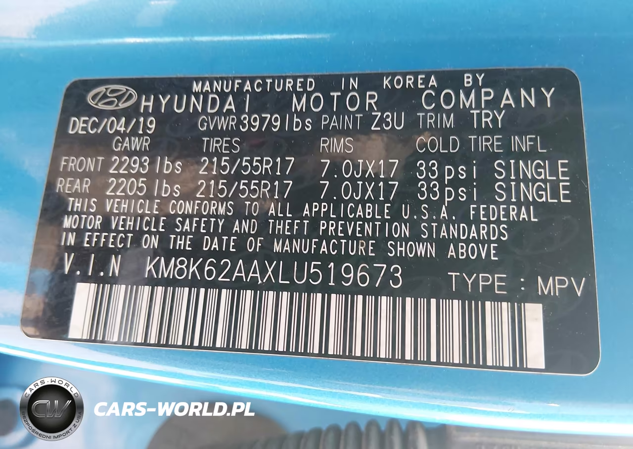 2020 Hyundai Kona Sel Plus VIN:KM8K62AAXLU519673 - 9