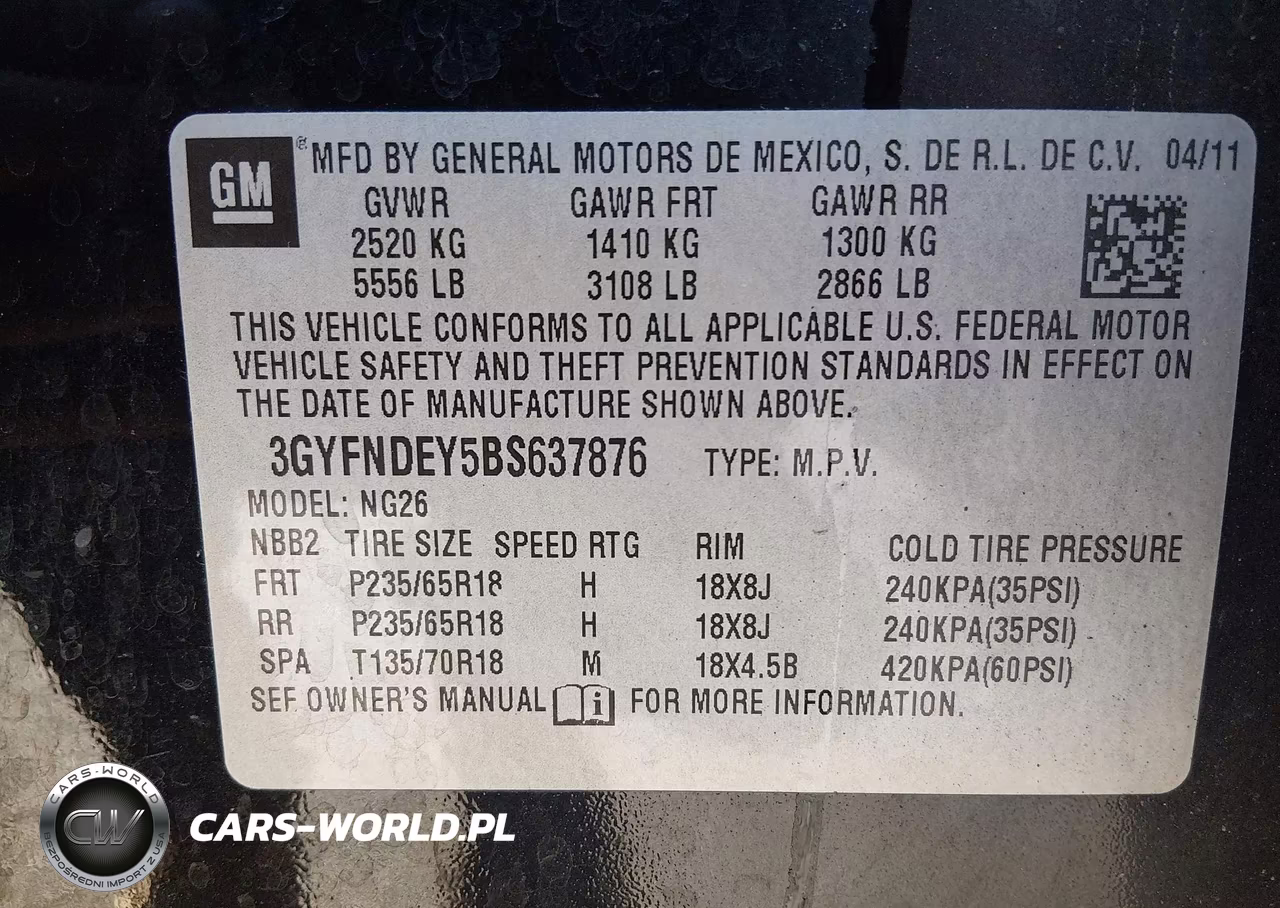 2011 Cadillac Srx Luxury Collection VIN:3GYFNDEY5BS637876 - 9
