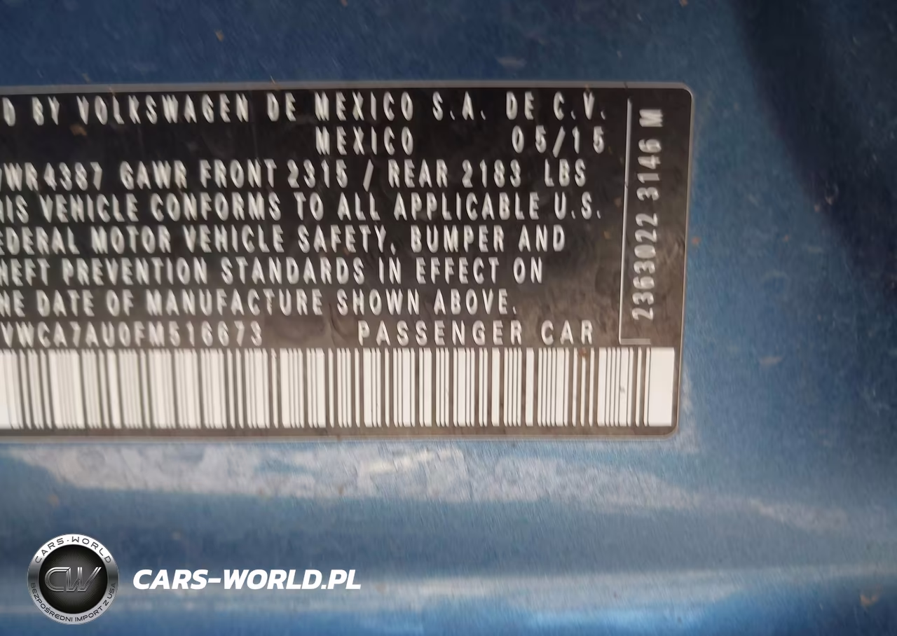 2015 Volkswagen Golf Sportwagen Tdi S 4-Door VIN:3VWCA7AU0FM516673 - 9
