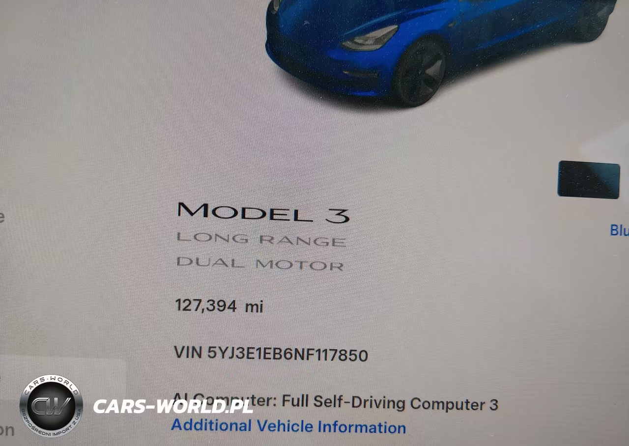 2022 Tesla Model 3 Long Range VIN:5YJ3E1EB6NF117850 - 14