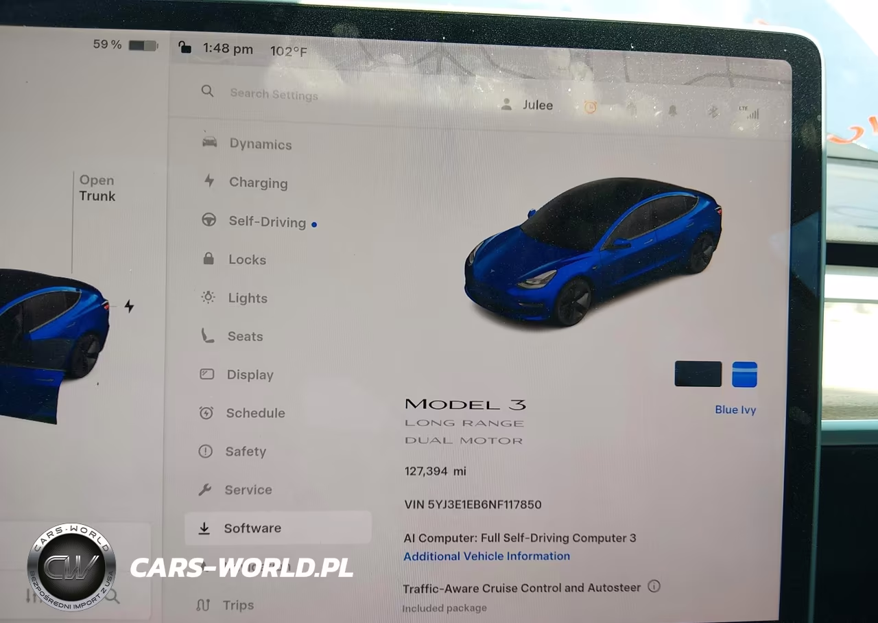 2022 Tesla Model 3 Long Range VIN:5YJ3E1EB6NF117850 - 7