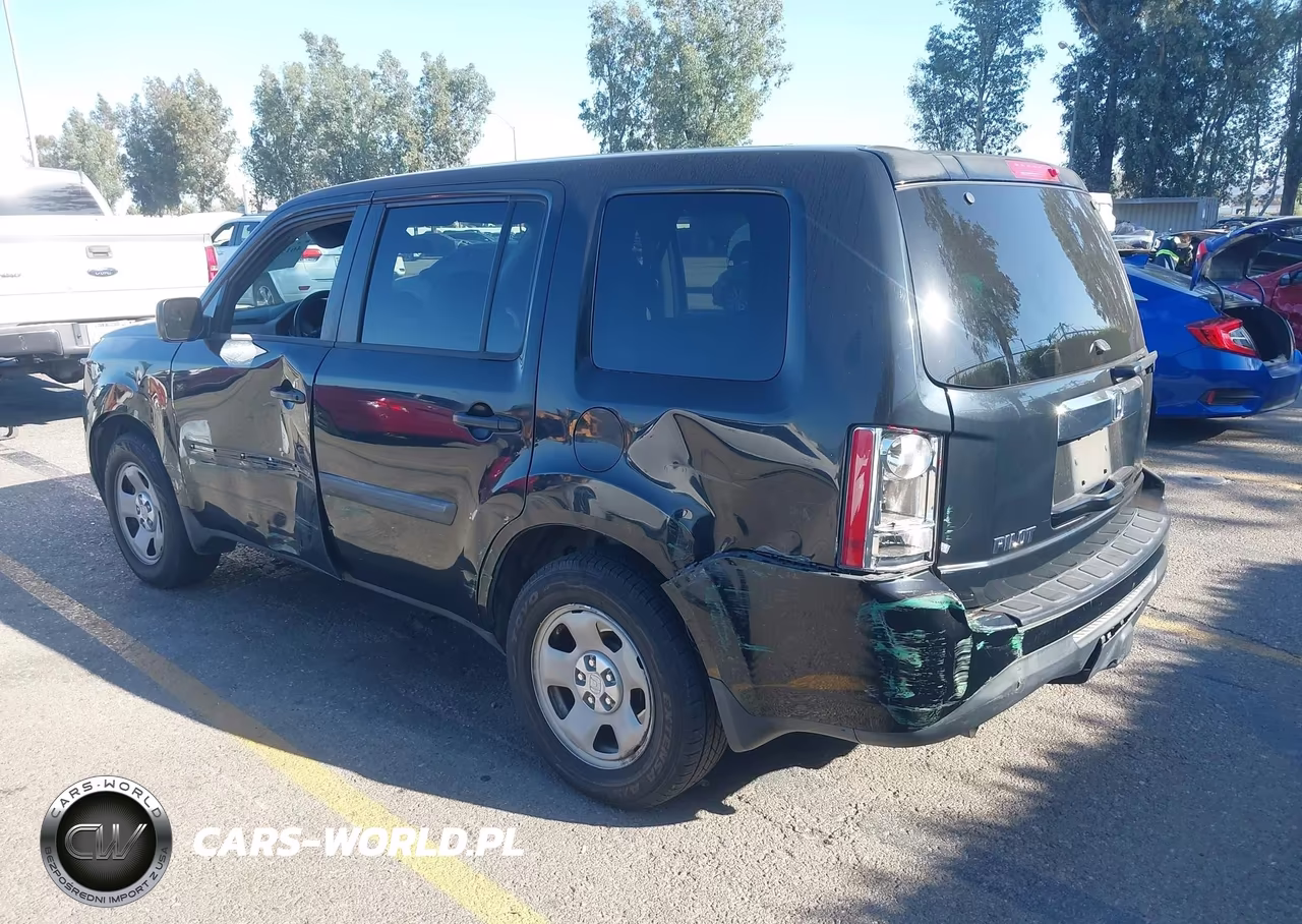 2013 Honda Pilot Lx VIN:5FNYF3H25DB038047 - 3