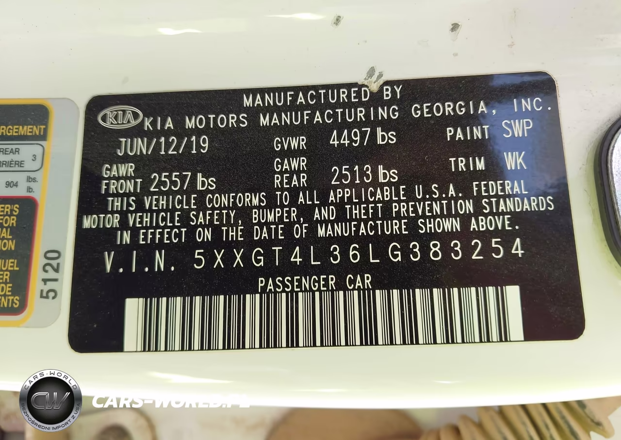 2020 Kia Optima Lx VIN:5XXGT4L36LG383254 - 9