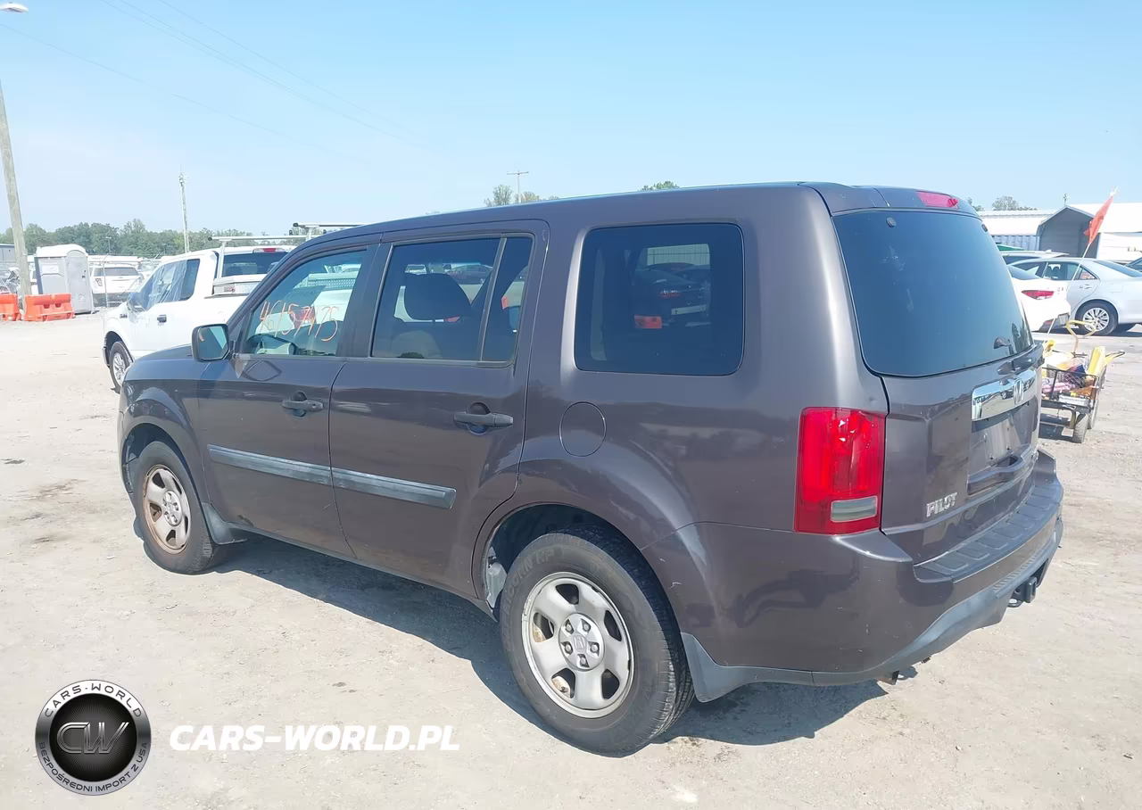2013 Honda Pilot Lx VIN:5FNYF4H21DB042862 - 3