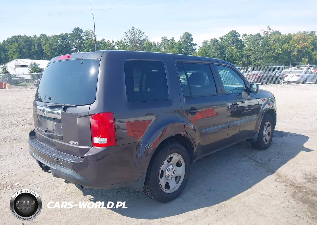 2013 Honda Pilot Lx VIN:5FNYF4H21DB042862 - 4