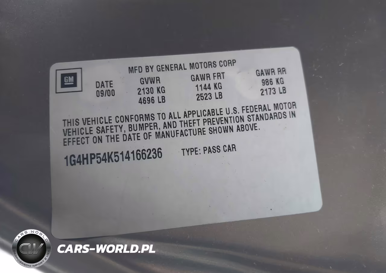 2001 Buick Lesabre Custom VIN:1G4HP54K514166236 - 9