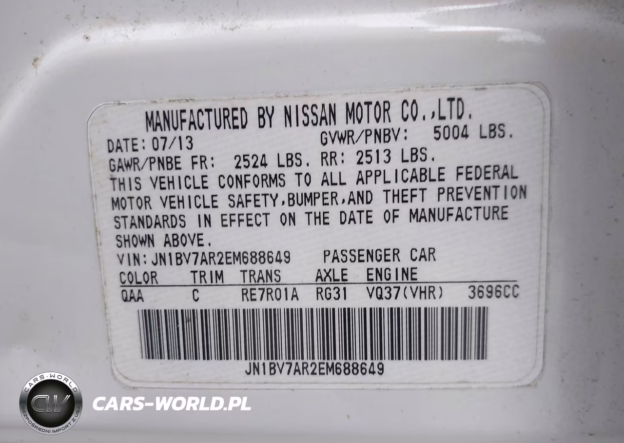 2014 Infiniti Q50 Premium VIN:JN1BV7AR2EM688649 - 9