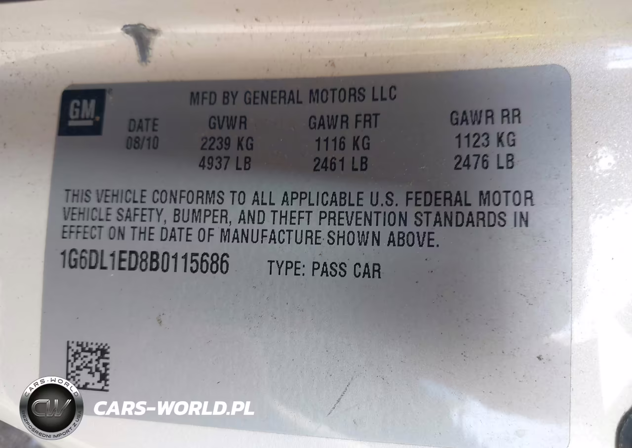 2011 Cadillac Cts Performance VIN:1G6DL1ED8B0115686 - 9