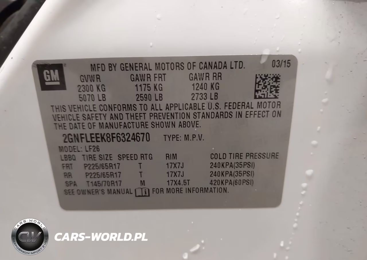 2015 Chevrolet Equinox Ls VIN:2GNFLEEK8F6324670 - 9
