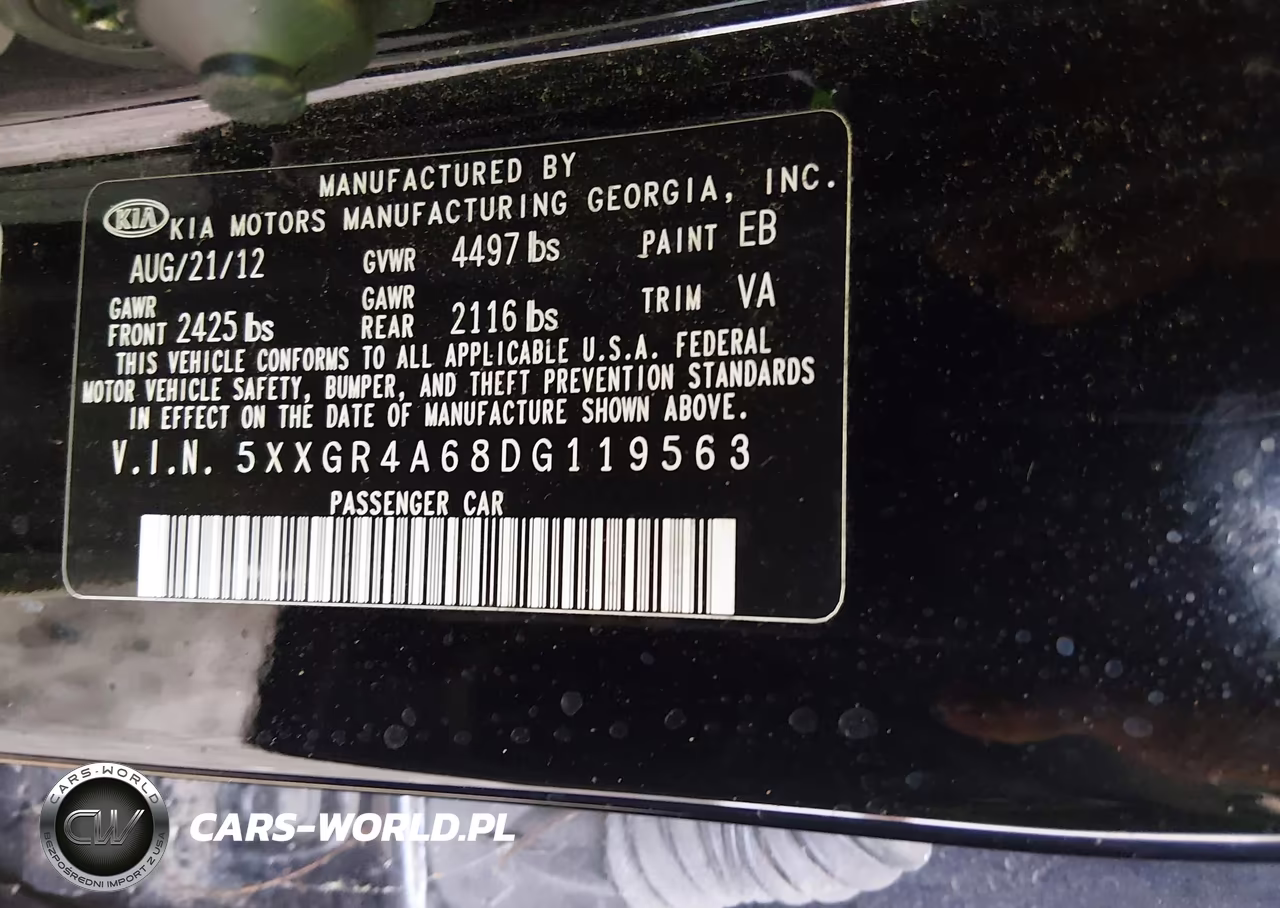 2013 Kia Optima Sx VIN:5XXGR4A68DG119563 - 9