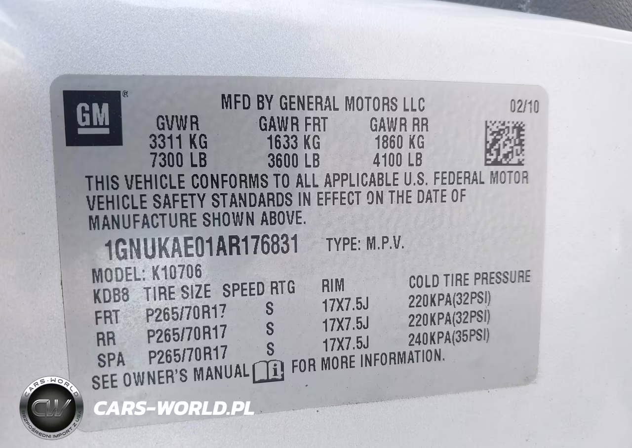 2010 Chevrolet Tahoe Ls VIN:1GNUKAE01AR176831 - 9