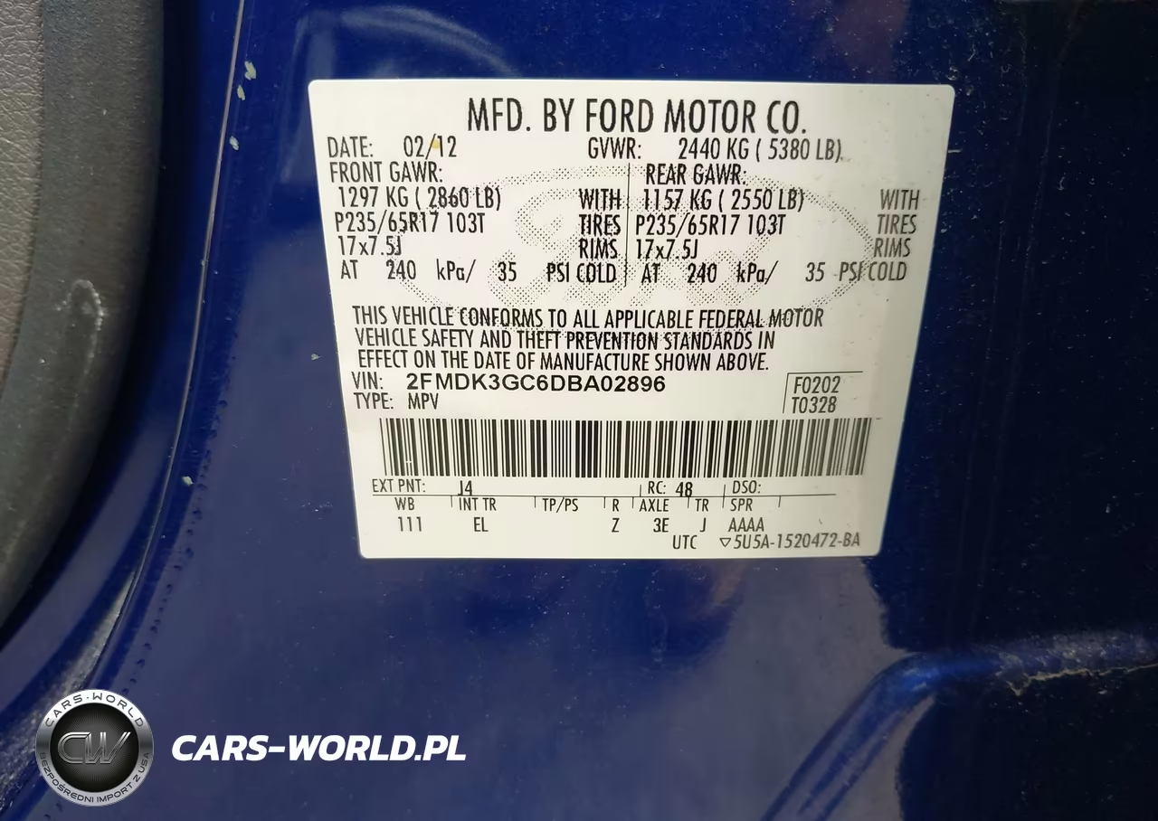 2013 Ford Edge Se VIN:2FMDK3GC6DBA02896 - 9