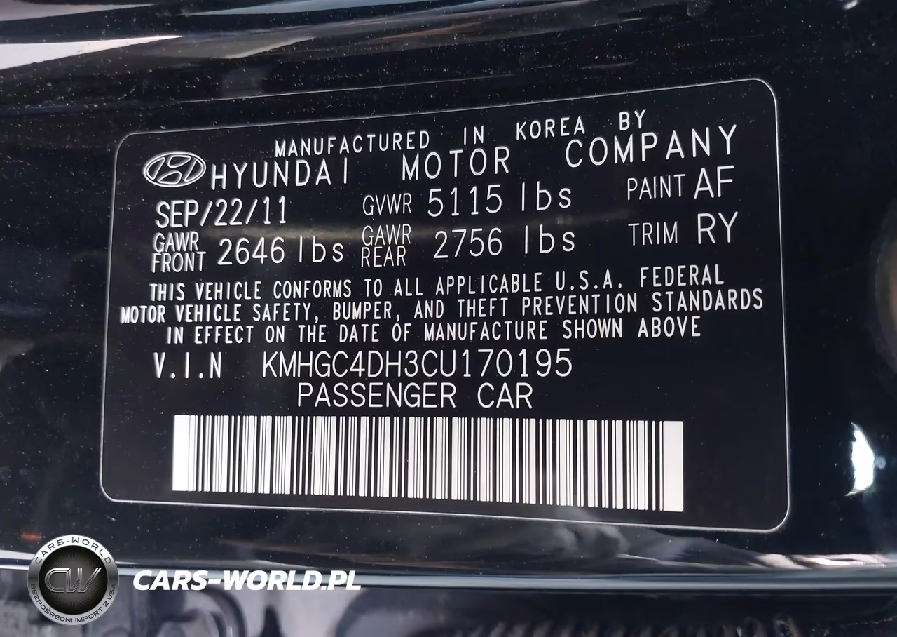 2012 Hyundai Genesis 5.0 R-Spec VIN:KMHGC4DH3CU170195 - 9