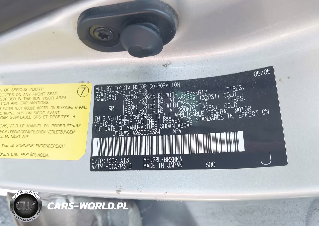 2006 Toyota Highlander Hybrid Limited V6 VIN:JTEEW21A260004384 - 9