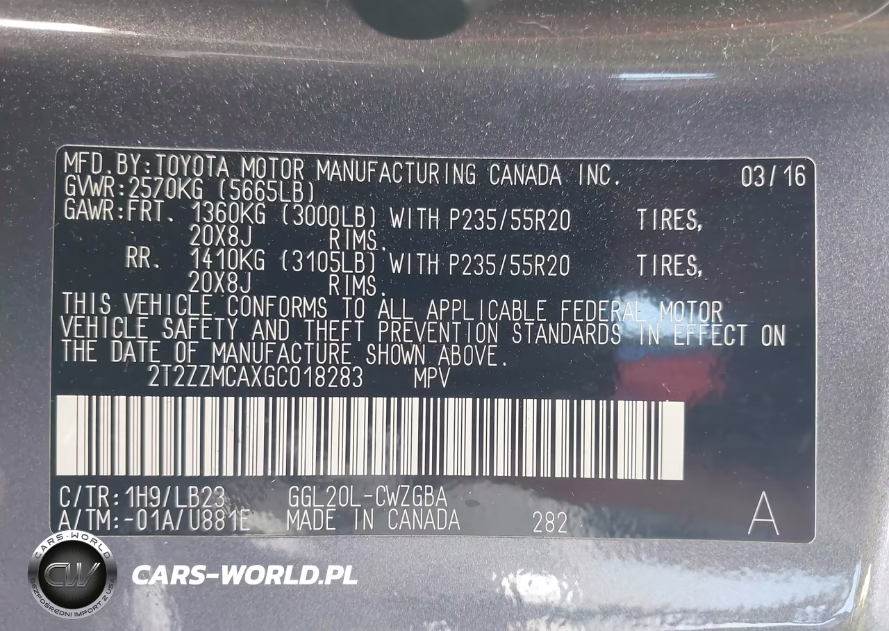 2016 Lexus Rx 350 VIN:2T2ZZMCAXGC018283 - 9