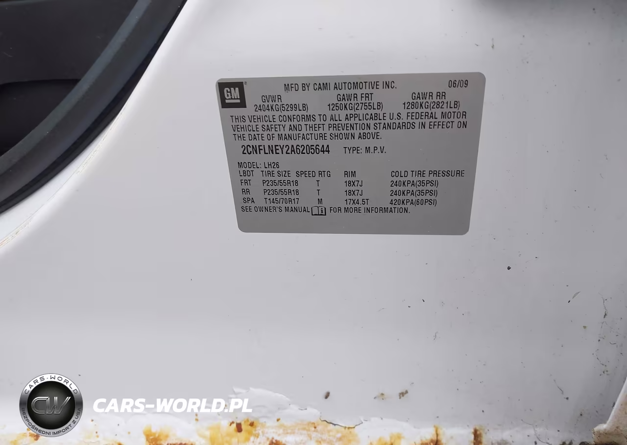 2010 Chevrolet Equinox Lt VIN:2CNFLNEY2A6205644 - 9