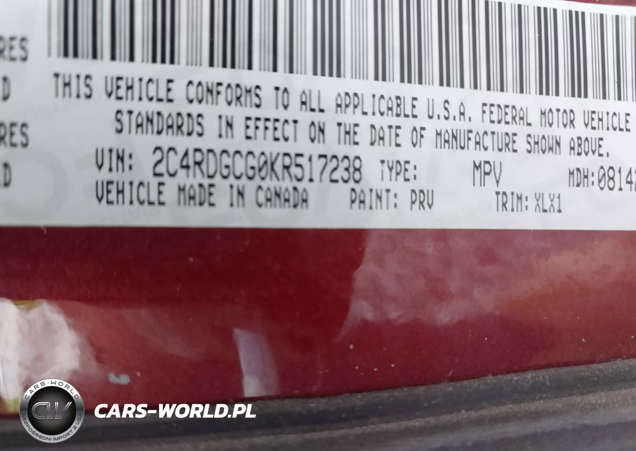2019 Dodge Grand Caravan Sxt VIN:2C4RDGCG0KR517238 - 9