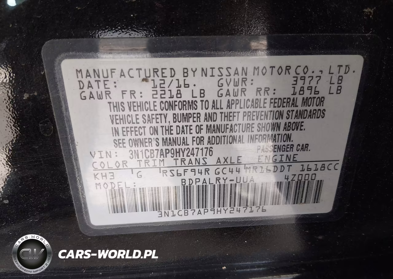 2017 Nissan Sentra Sr Turbo VIN:3N1CB7AP9HY247176 - 9