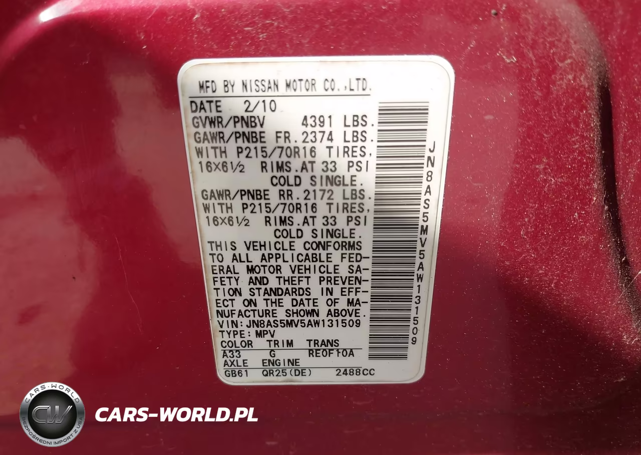 2010 Nissan Rogue S VIN:JN8AS5MV5AW131509 - 9