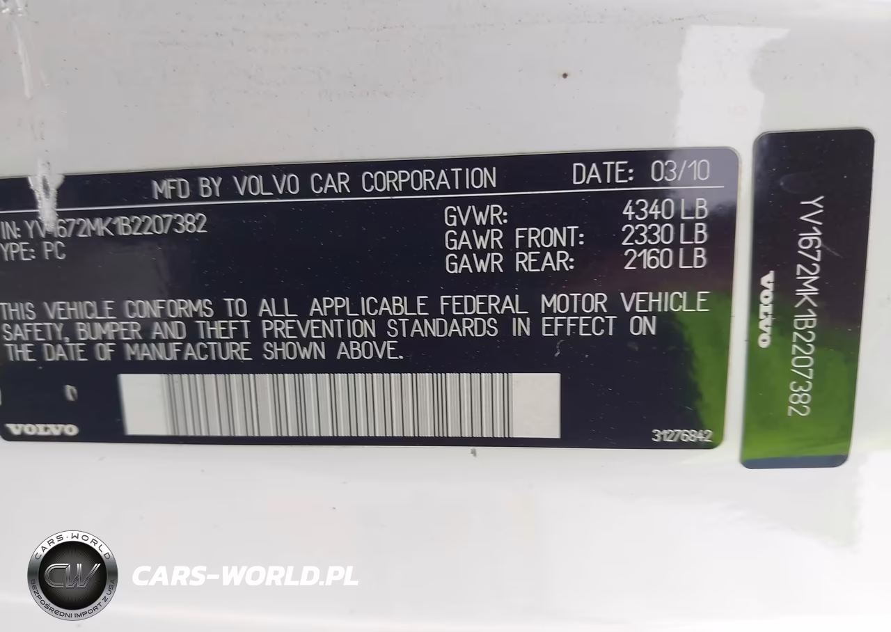 2011 Volvo C30 T5-T5 R-Design VIN:YV1672MK1B2207382 - 9