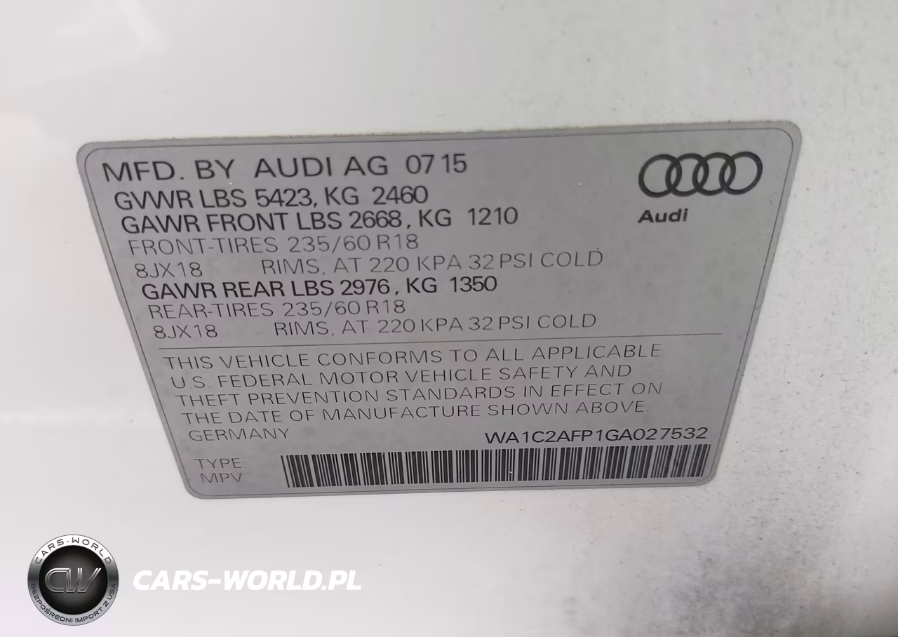 2016 Audi Q5 2.0T Premium VIN:WA1C2AFP1GA027532 - 9