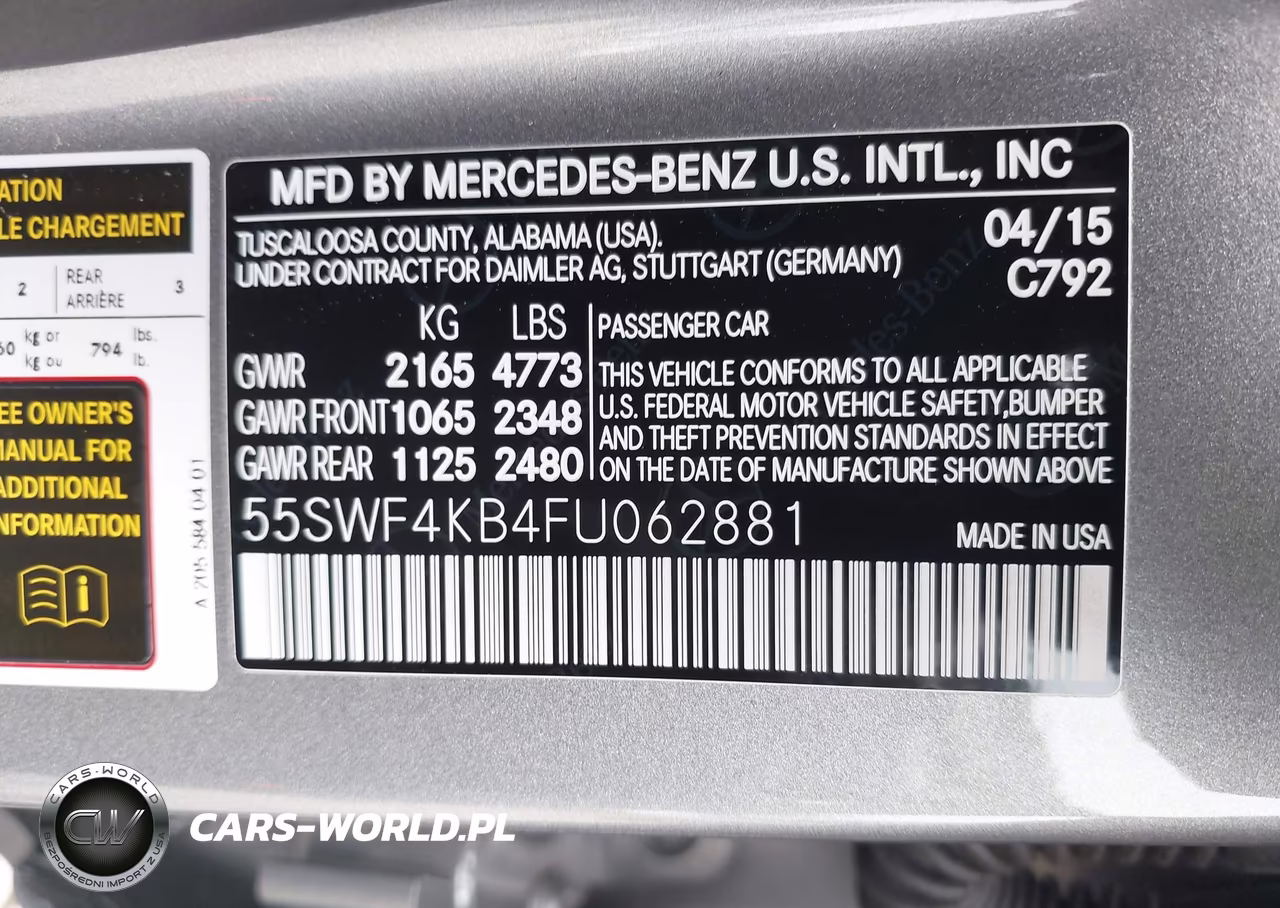2015 Mercedes-Benz C 300 Sport 4Matic VIN:55SWF4KB4FU062881 - 9