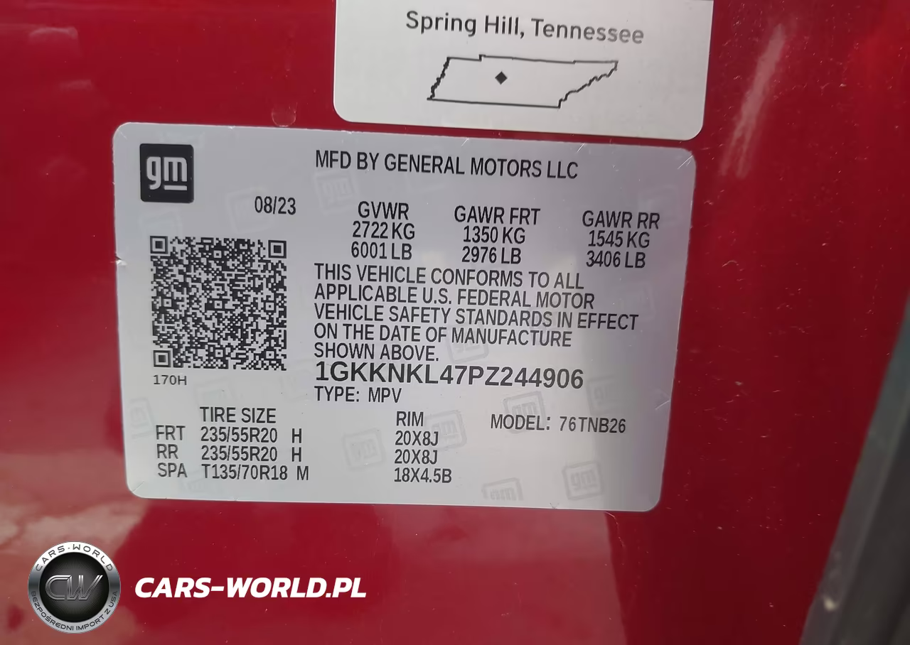 2023 GMC Acadia Fwd Sle VIN:1GKKNKL47PZ244906 - 9