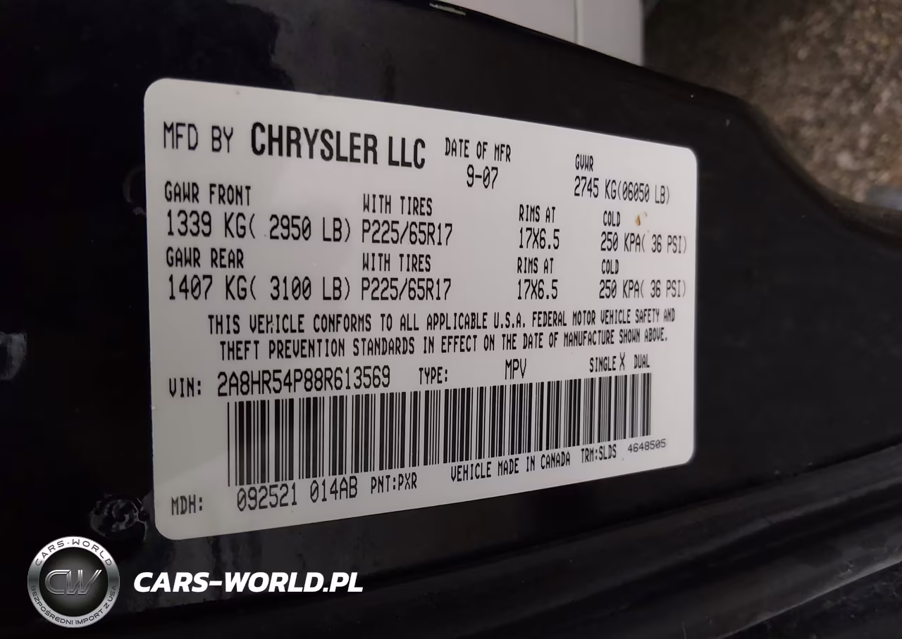 2008 Chrysler Town & Country Touring VIN:2A8HR54P88R613569 - 9