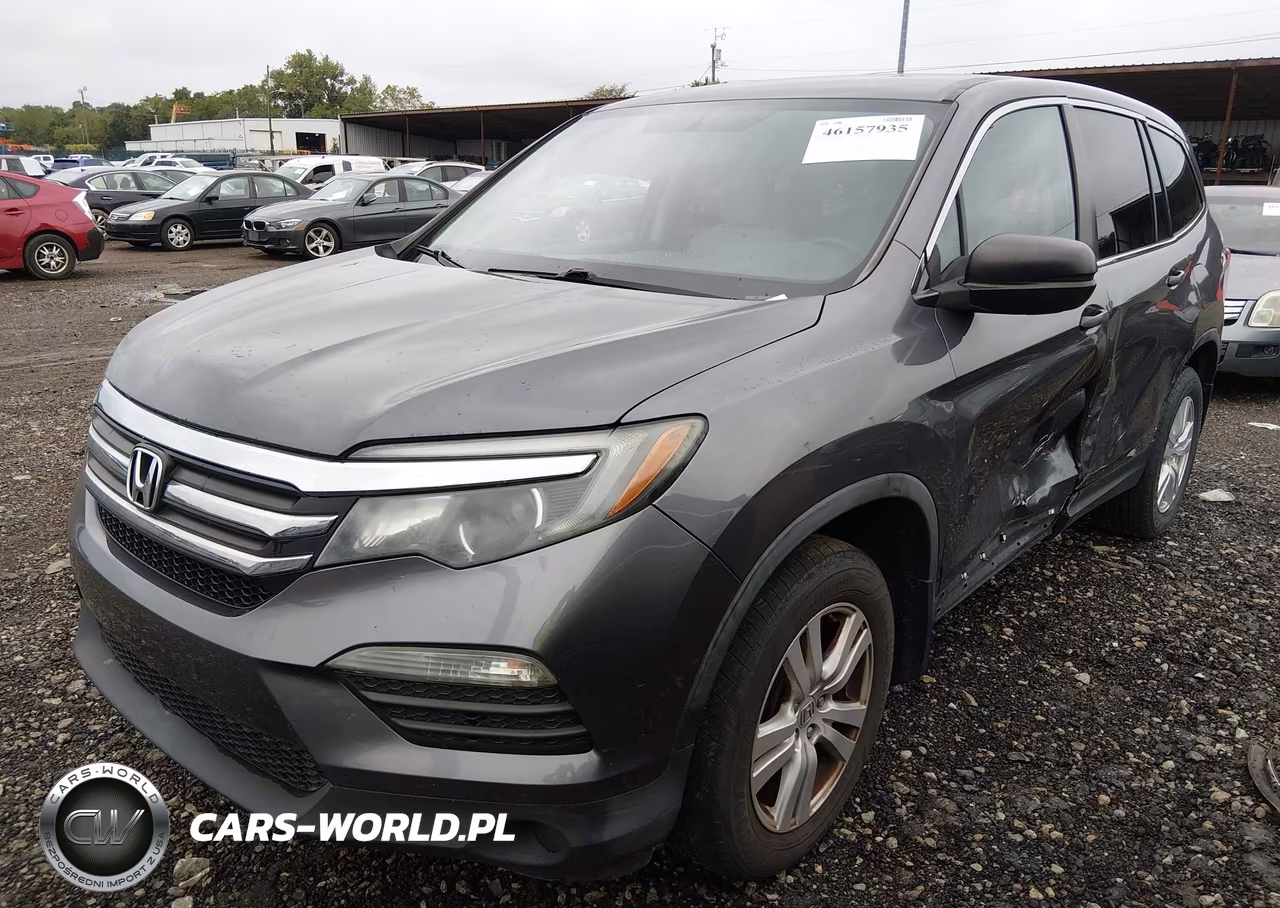 2016 Honda Pilot Lx VIN:5FNYF6H14GB079931 - 2