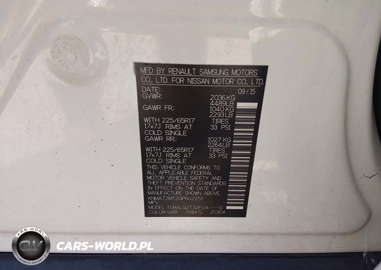 2016 Nissan Rogue Sv VIN:KNMAT2MT2GP602251 - 9