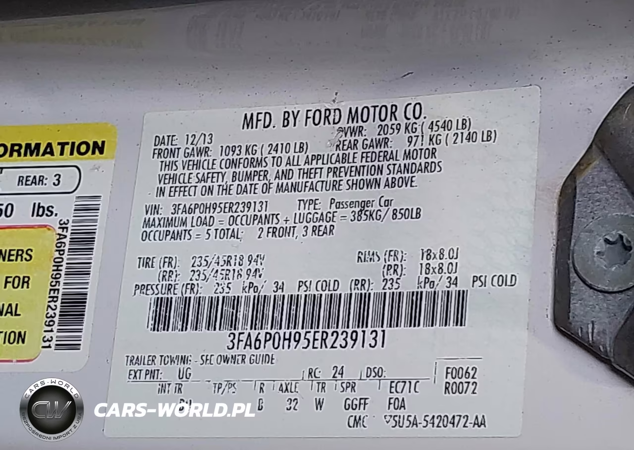 2014 Ford Fusion Se VIN:3FA6P0H95ER239131 - 9
