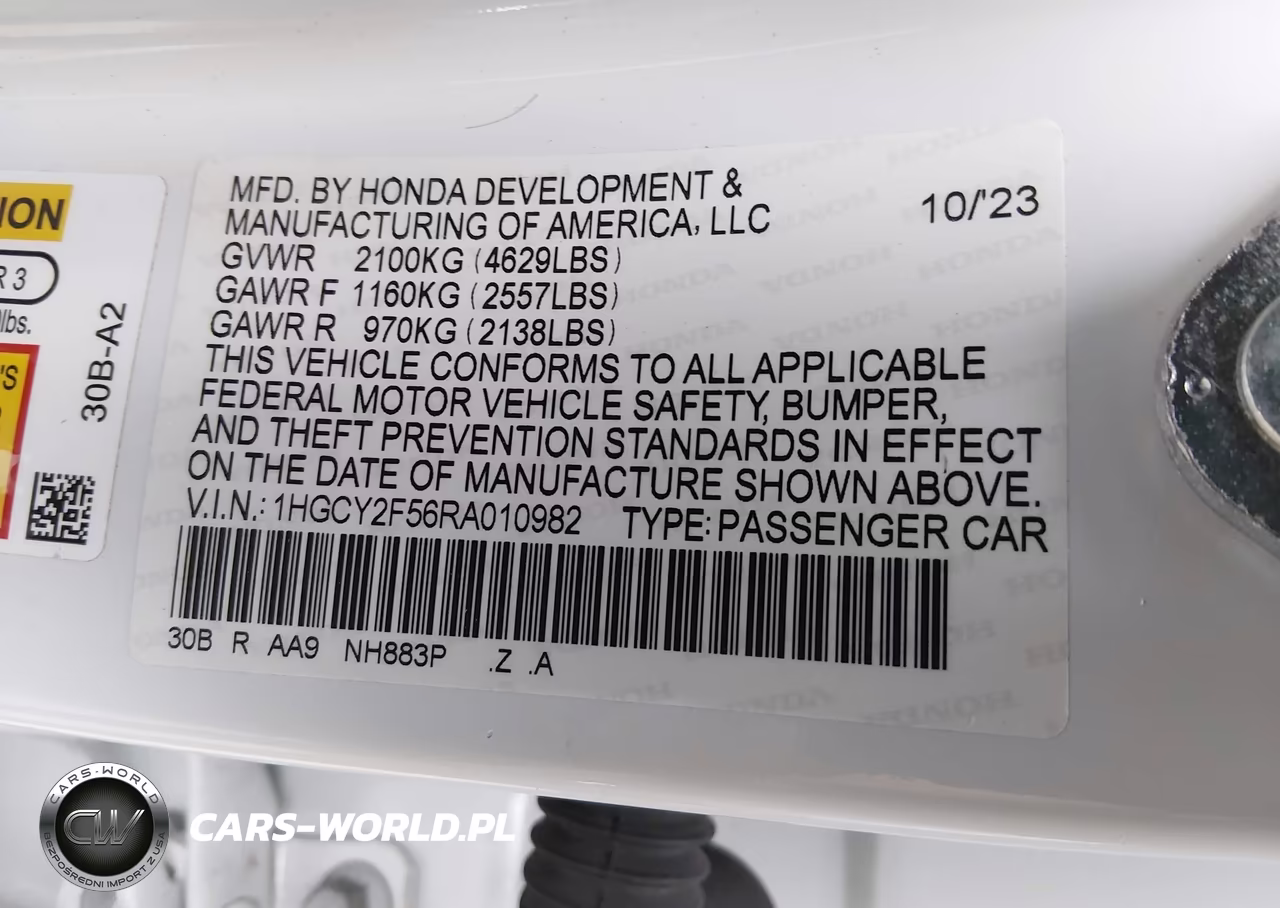 2024 Honda Accord Hybrid Sport VIN:1HGCY2F56RA010982 - 9