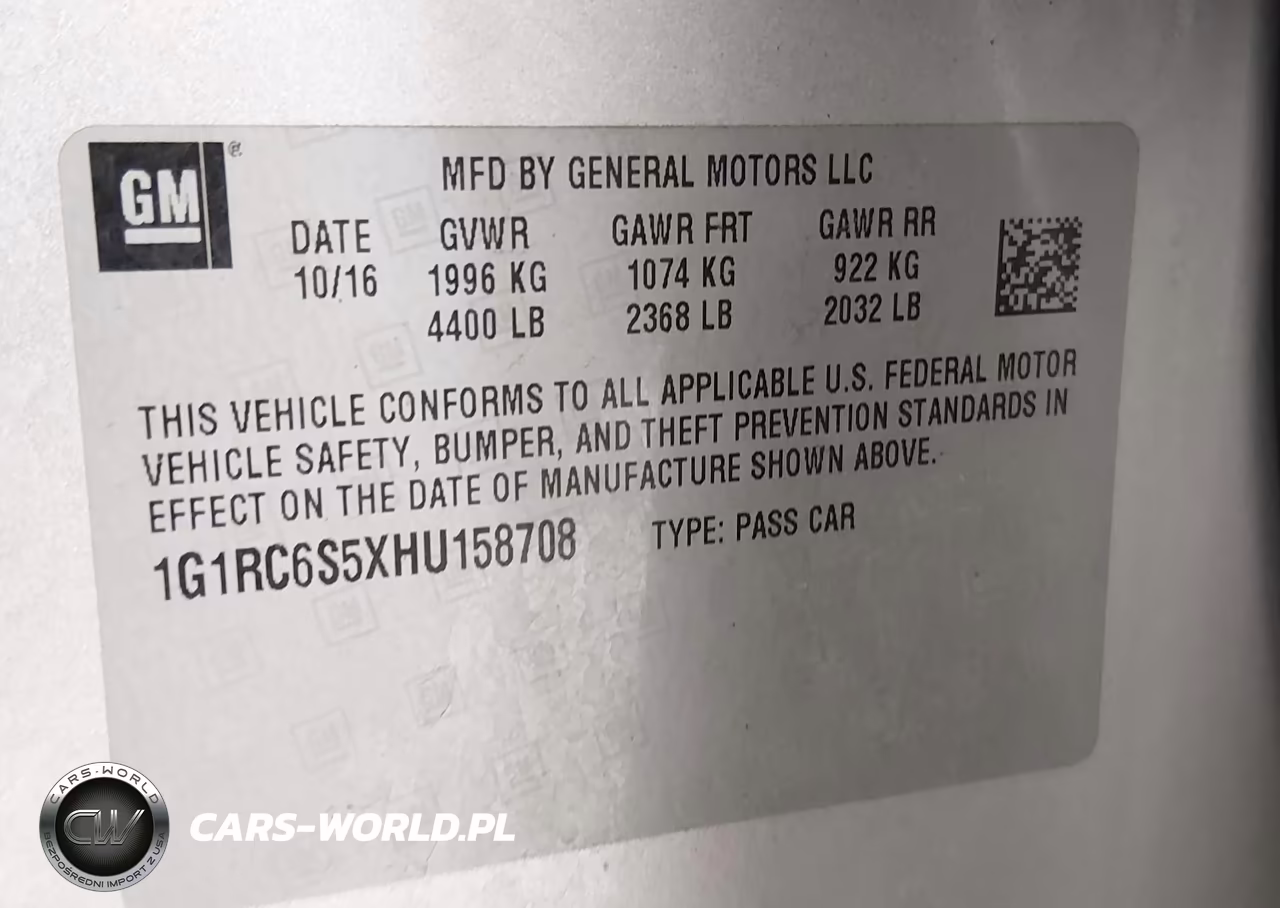 2017 Chevrolet Volt Lt VIN:1G1RC6S5XHU158708 - 9