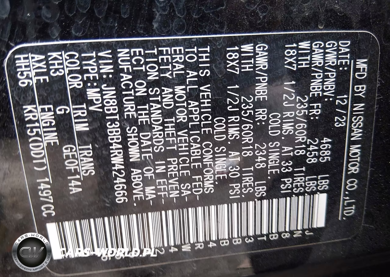 2024 Nissan Rogue Sv Intelligent Awd VIN:JN8BT3BB4RW424666 - 9