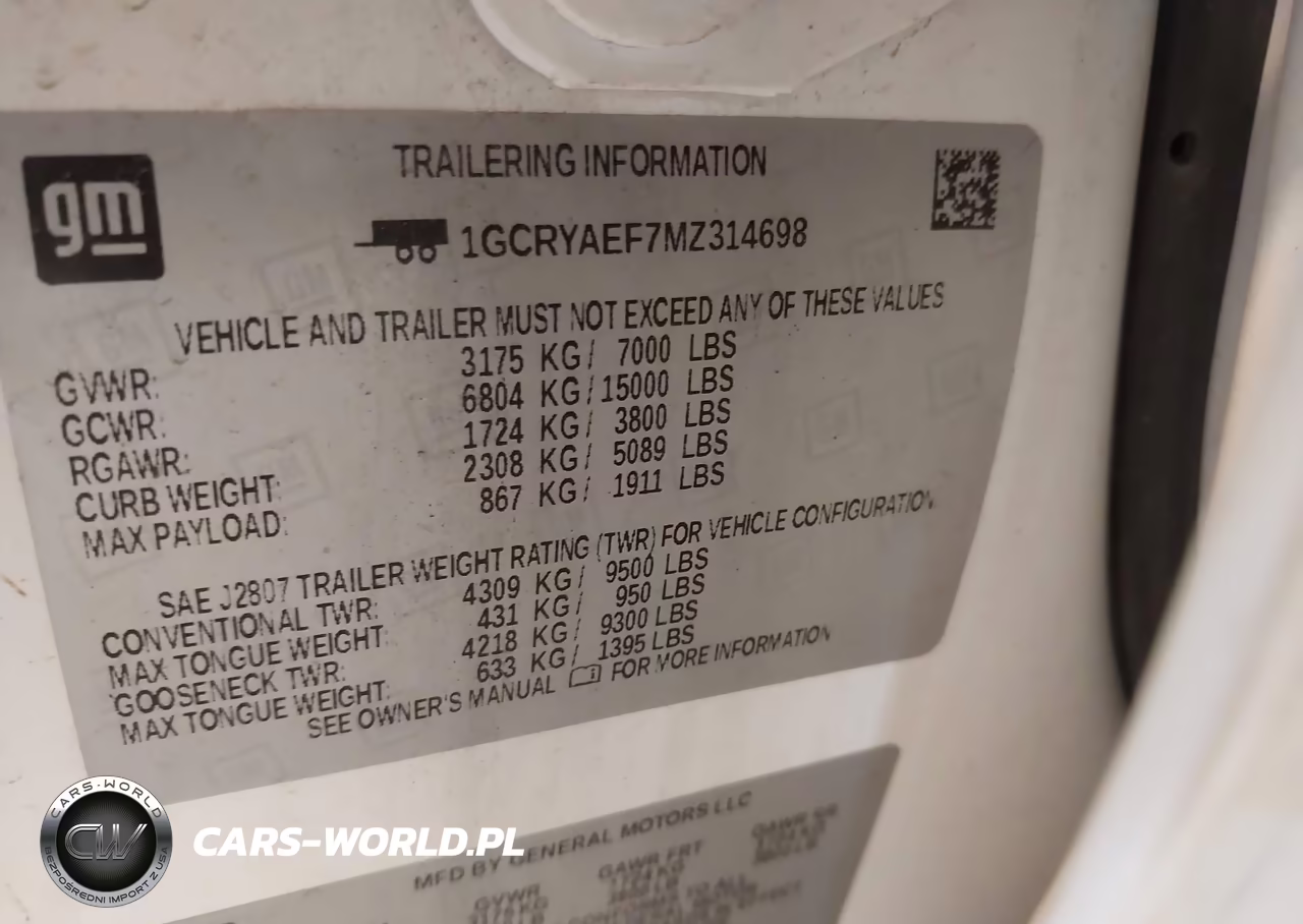 2021 Chevrolet Silverado 1500 Work Truck VIN:1GCRYAEF7MZ314698 - 9