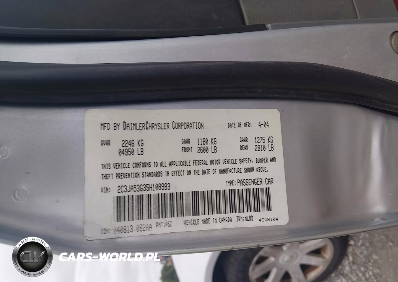 2005 Chrysler 300 Touring VIN:2C3JA53G35H108983 - 9