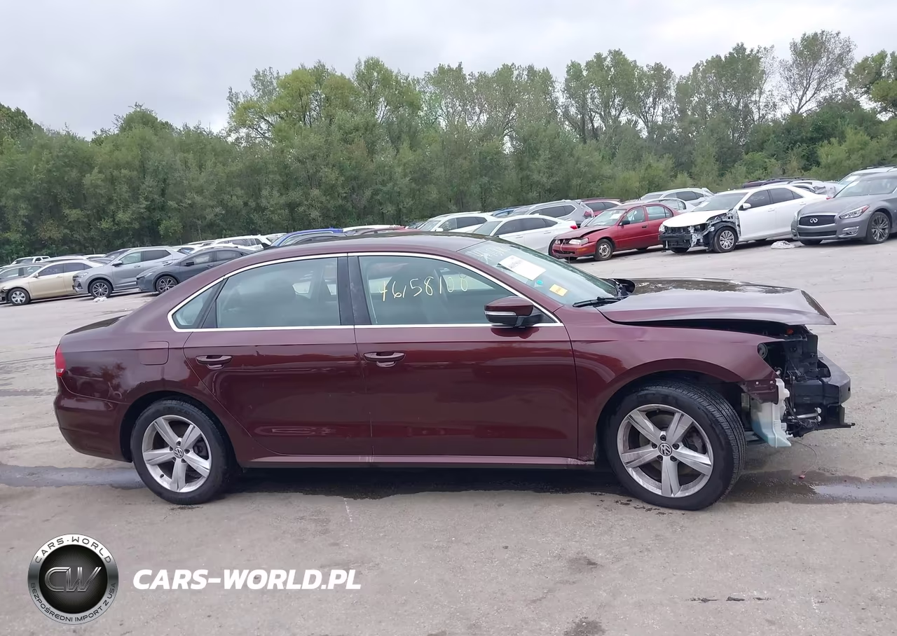 2013 Volkswagen Passat 2.5L Se VIN:1VWBH7A37DC016667 - 14