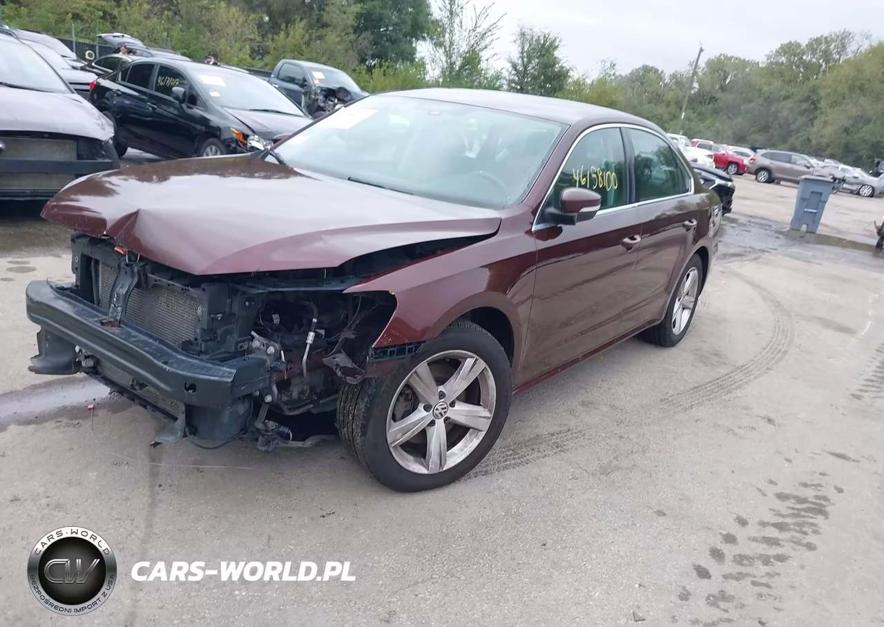 2013 Volkswagen Passat 2.5L Se VIN:1VWBH7A37DC016667 - 2