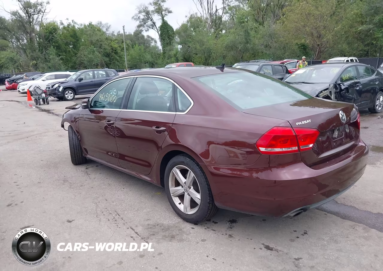 2013 Volkswagen Passat 2.5L Se VIN:1VWBH7A37DC016667 - 3