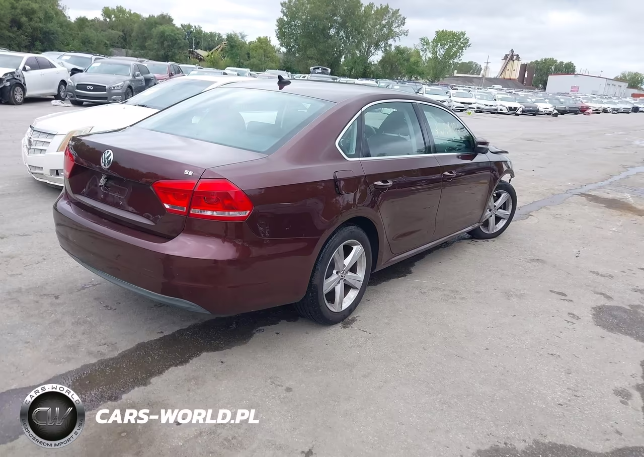 2013 Volkswagen Passat 2.5L Se VIN:1VWBH7A37DC016667 - 4