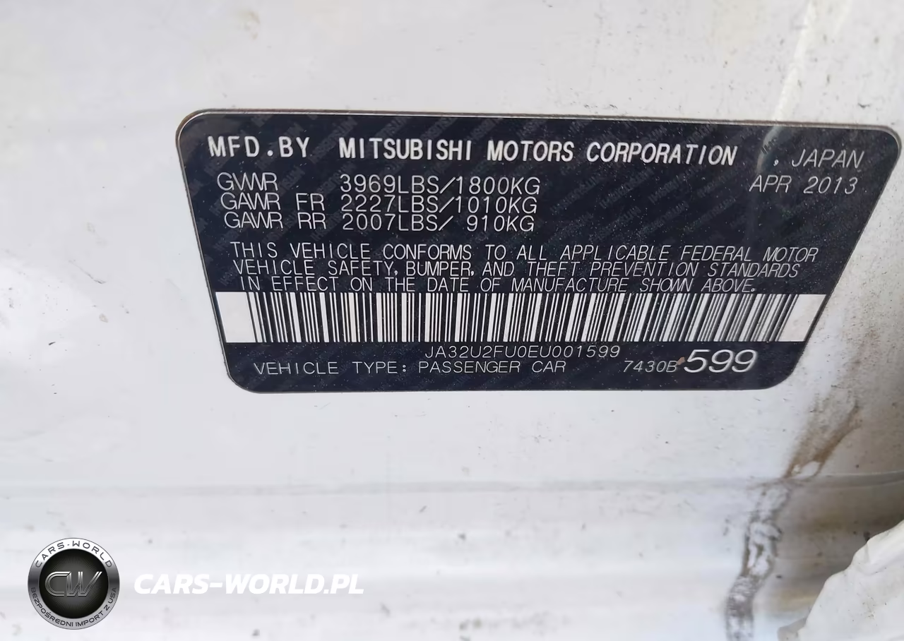 2014 Mitsubishi Lancer Es VIN:JA32U2FU0EU001599 - 9