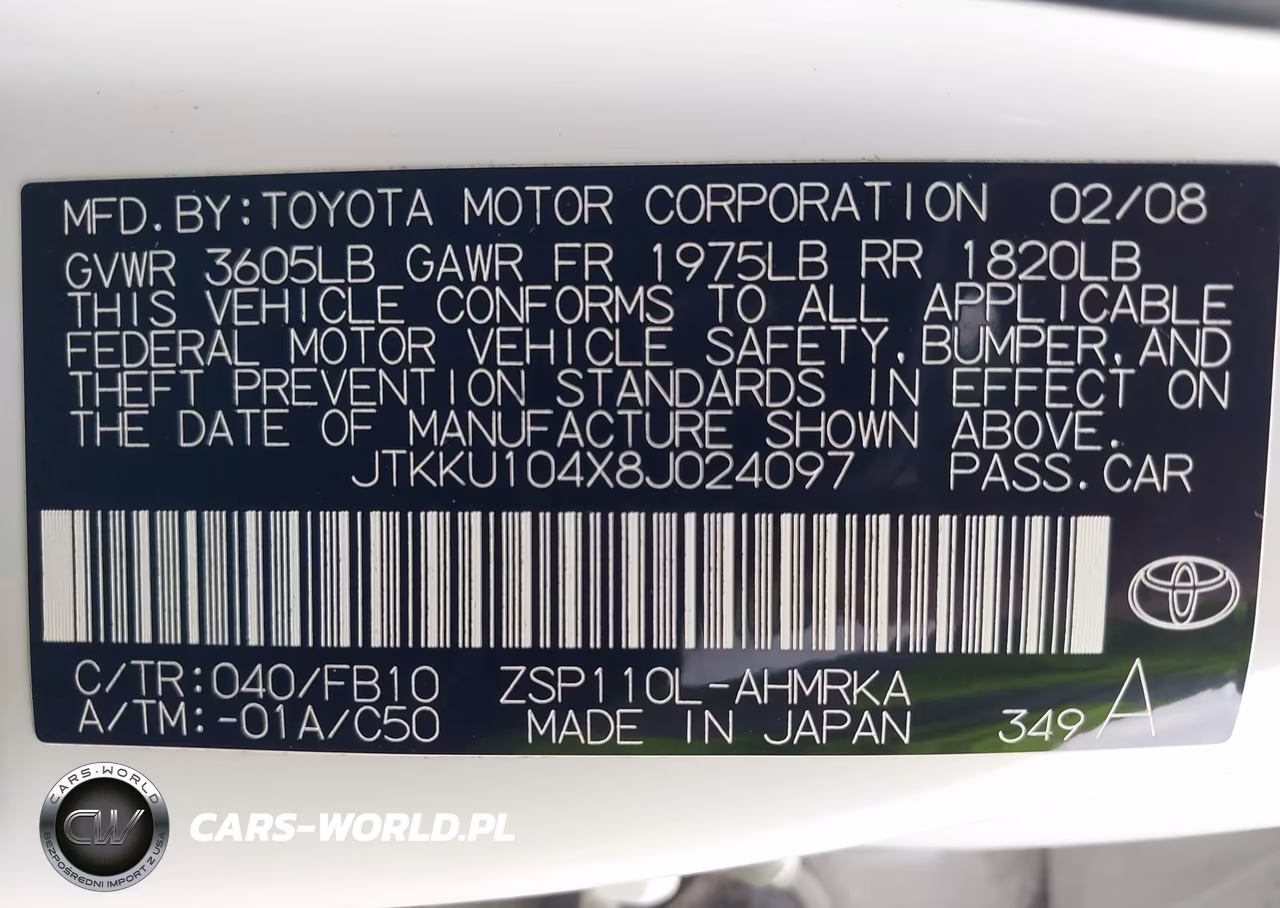 2008 Scion Xd VIN:JTKKU104X8J024097 - 9