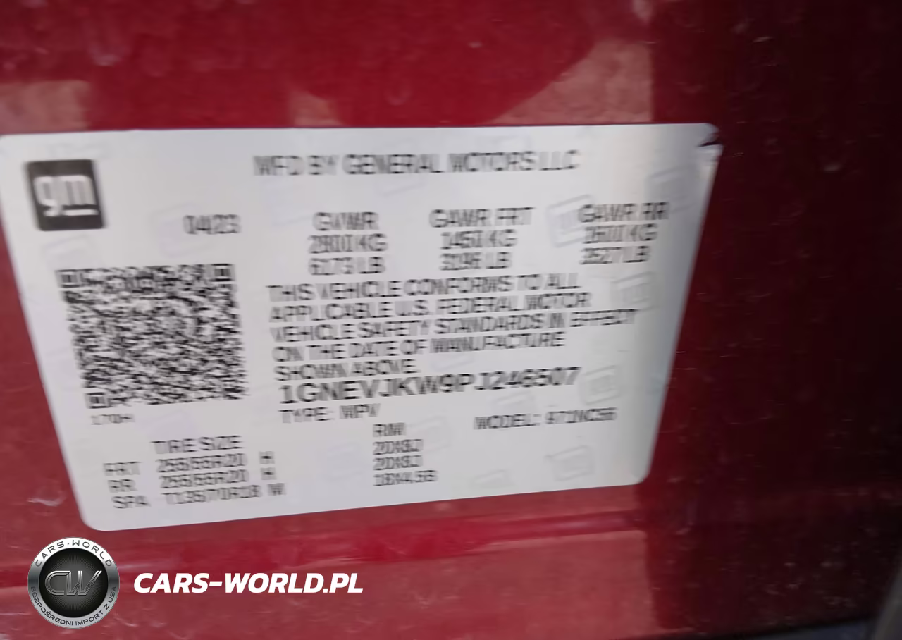 2023 Chevrolet Traverse Awd Rs VIN:1GNEVJKW9PJ246507 - 9