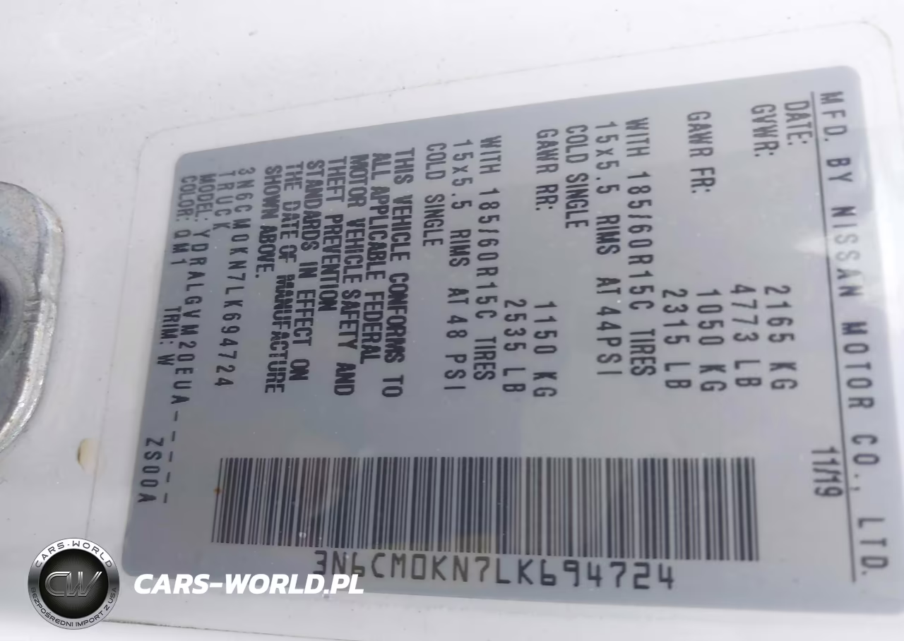 2020 Nissan Nv200 Cargo Sv Xtronic Cvt VIN:3N6CM0KN7LK694724 - 9