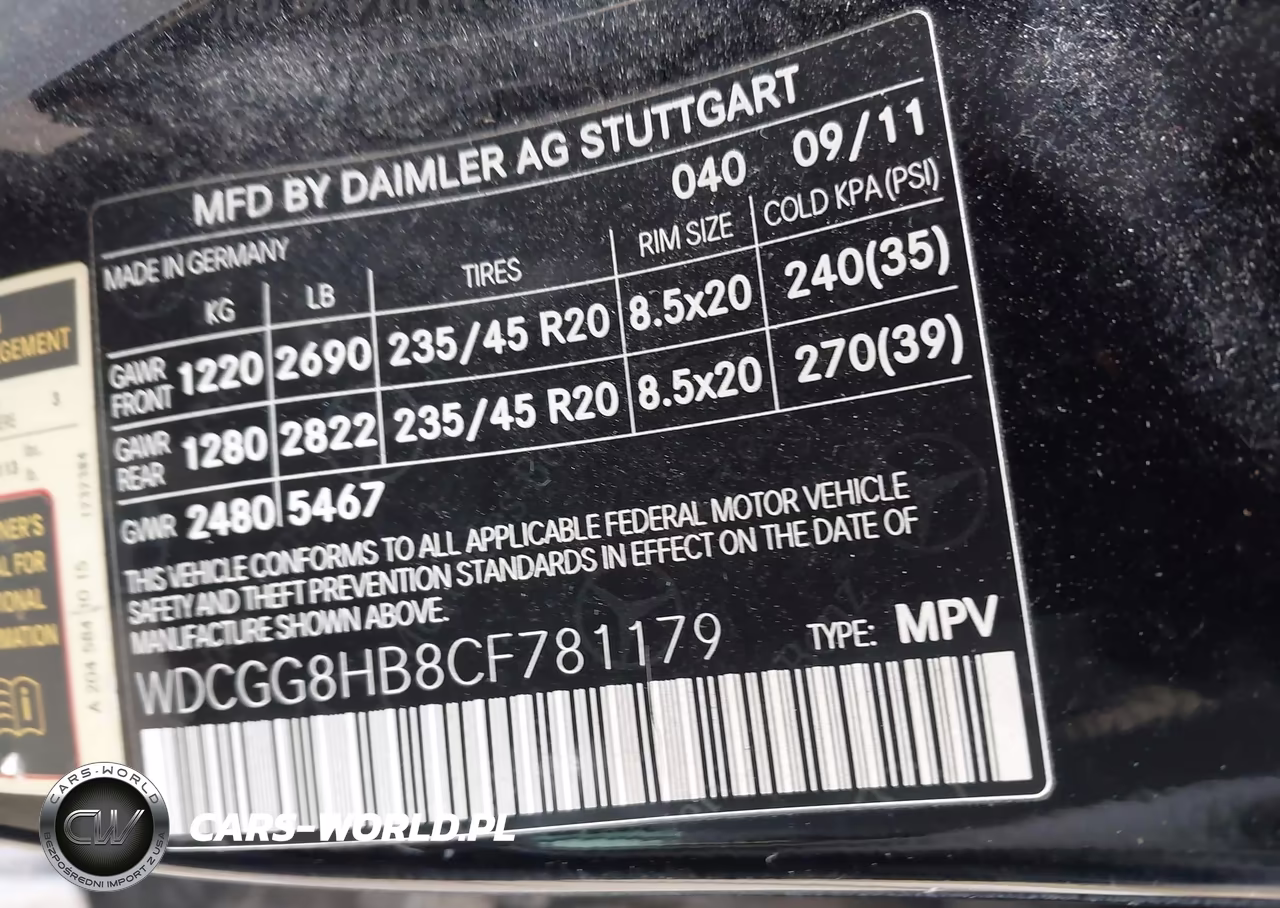 2012 Mercedes-Benz Glk 350 4Matic VIN:WDCGG8HB8CF781179 - 9