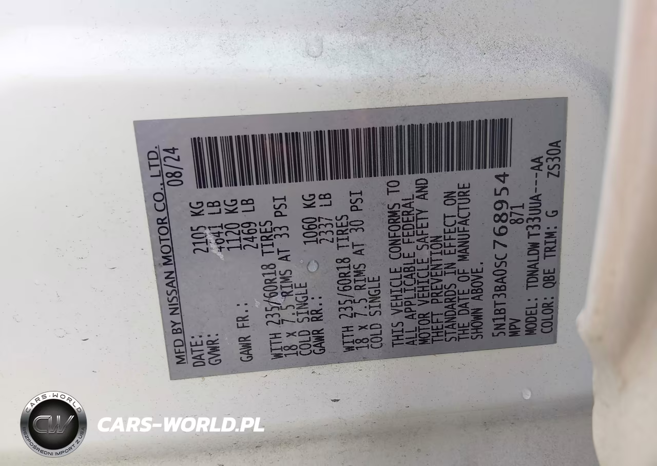2025 Nissan Rogue Sv Fwd VIN:5N1BT3BA0SC768954 - 9