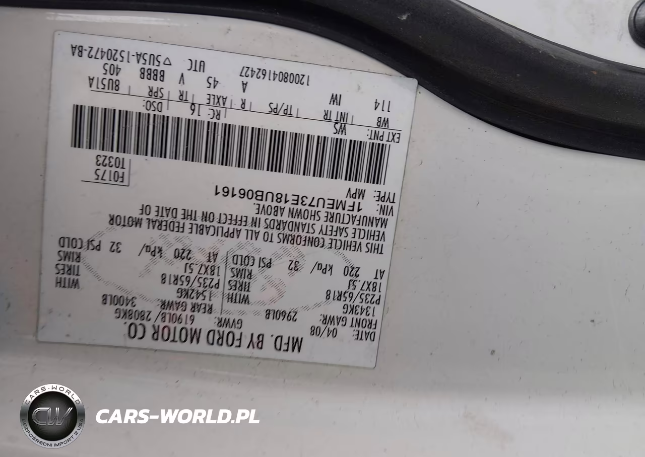 2008 Ford Explorer Xlt VIN:1FMEU73E18UB06161 - 9