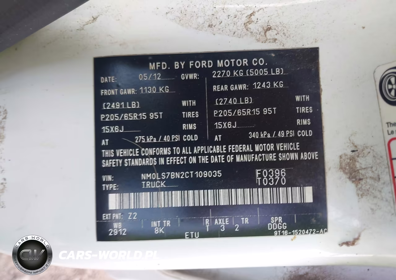 2012 Ford Transit Connect Xlt VIN:NM0LS7BN2CT109035 - 9